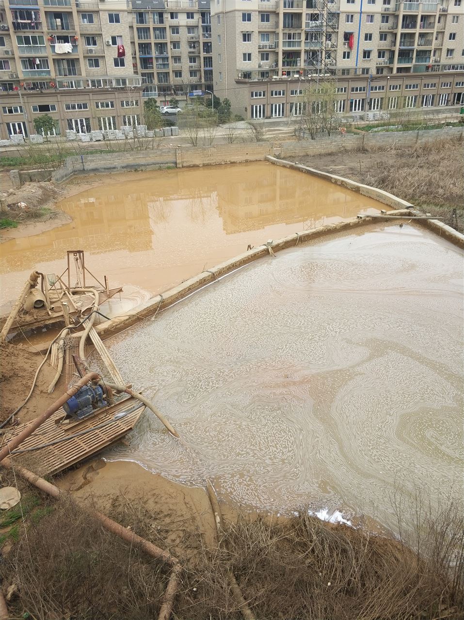 湖里沉淀池淤泥清理-厂区废水池淤泥清淤